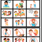 مخطط تعزيز السلوك ositive لعبة البطاقات التعليمية للأطفال - منتج رقمي من كلمات لتعزيز لغة الأطفال