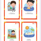 أسئلة وأجوبة - لعبة البطاقات التعليمية الرقمية من كلمات لتعزيز مهارات اللغة والتواصل للأطفال.