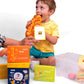 baby playing with Questions and Answers - kalimat to enhance kids language & speech skills